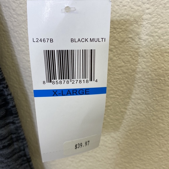 Nina Leonard Black & Grey Pleated Scoop Neck Sweater Dress XL NWT - Picture 9 of 13